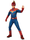 Load image into Gallery viewer, Girls Captain Marvel Deluxe Hero Suit - L - The Base Warehouse

