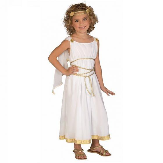 Girls Ancient Greek Grecian Goddess Costume - Large - The Base Warehouse