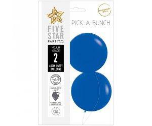 2 Pack Matte Royal Blue Latex Balloon - 60cm - The Base Warehouse