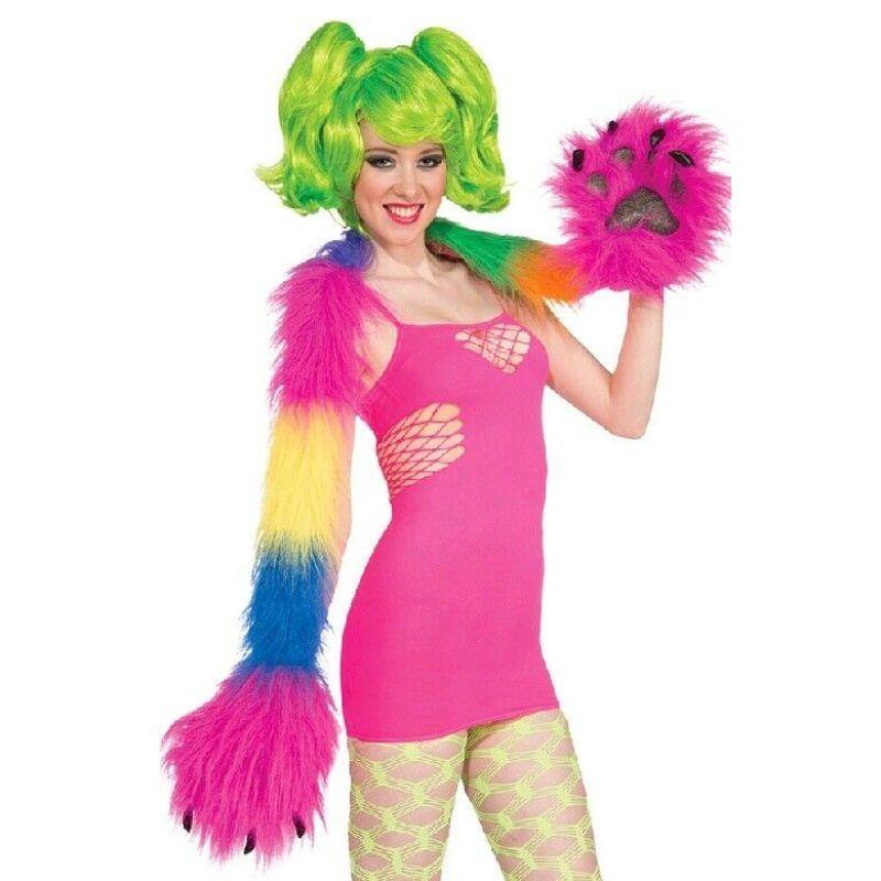 Rainbow Monster Mitt Scarf - The Base Warehouse