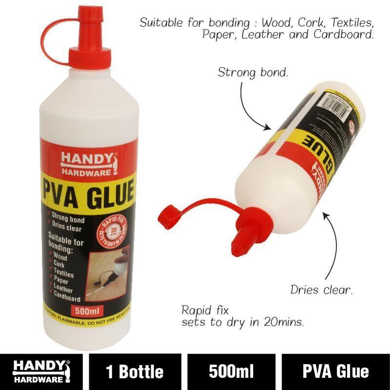 Handy Hardware PVA Glue - 500ml - The Base Warehouse