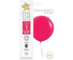 Matte Raspberry Latex Balloon - 90cm - The Base Warehouse