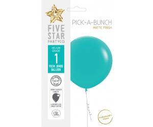 Matte Classic Turquoise Latex Balloon - 90cm - The Base Warehouse