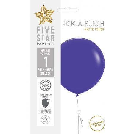 Matte Purple Latex Balloon - 90cm - The Base Warehouse