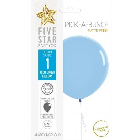 Matte Blue Latex Balloon - 90cm - The Base Warehouse