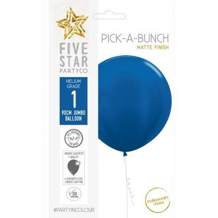 Matte Royal Blue Latex Balloon - 90cm