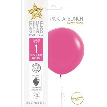 Matte Fuchsia Latex Balloon - 90cm - The Base Warehouse