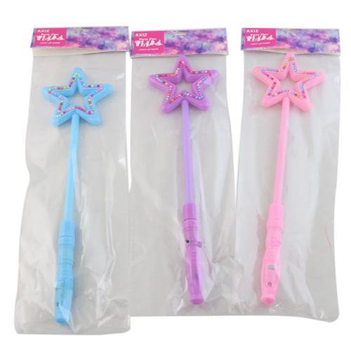 Assorted Light Up Star Wand - The Base Warehouse