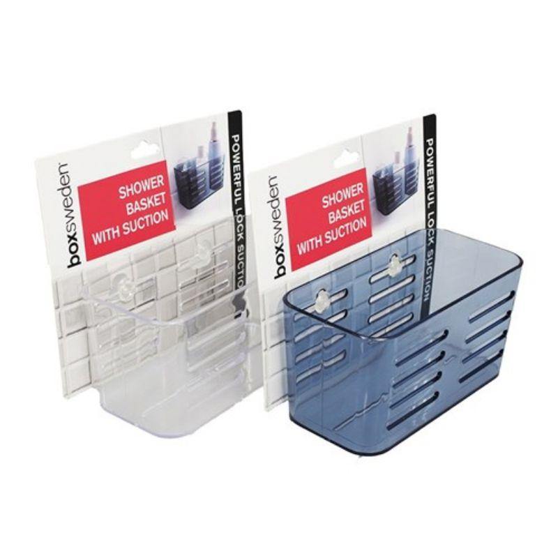 Suction Bathroom Basket - 15.5cm x 8cm x 8cm - The Base Warehouse
