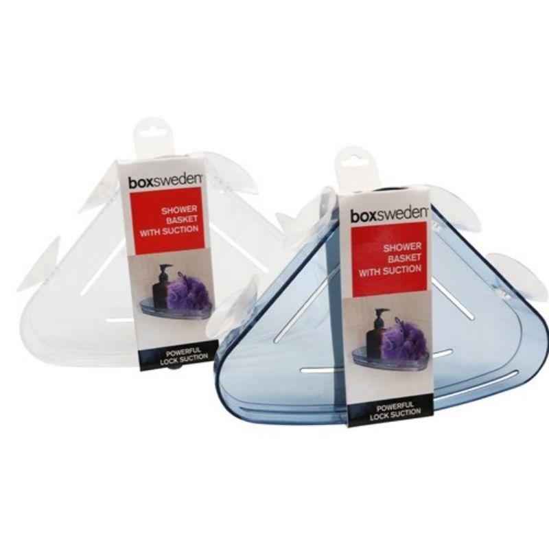 Suction Bathroom Corner Holder - 23cm x 15cm x 3cm - The Base Warehouse