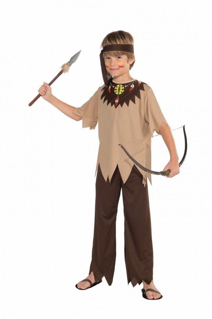 Boys Native American Brave Warrior Costume - Medium