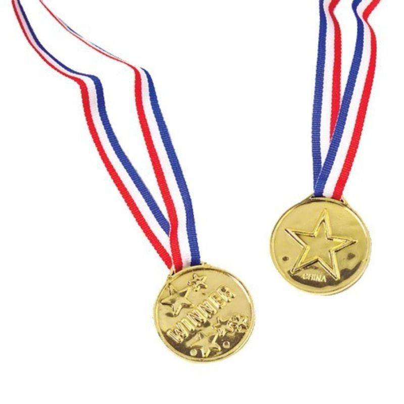 2 Pack Gold Winner Medals - The Base Warehouse