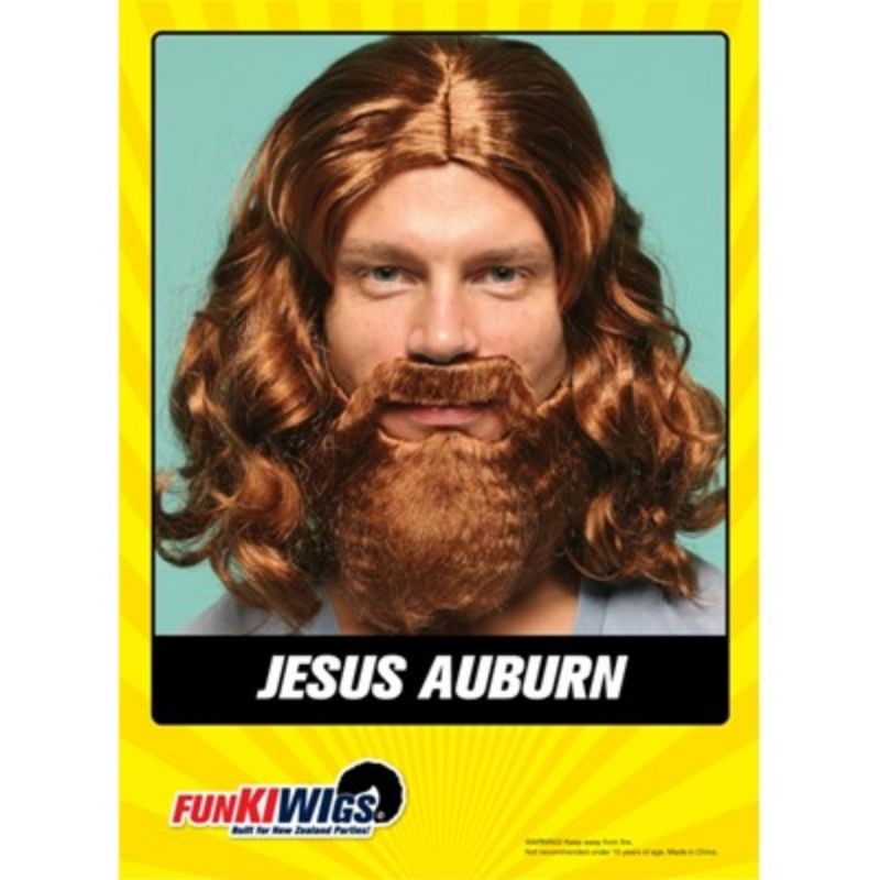 Mens Auburn Jesus Wig