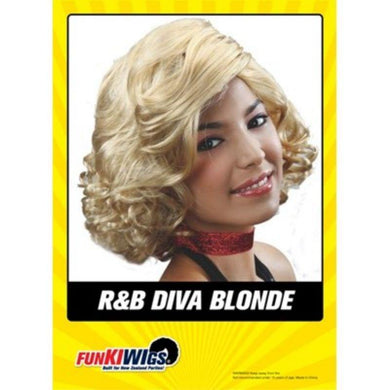 Womens Blonde R & B Diva Wig - The Base Warehouse