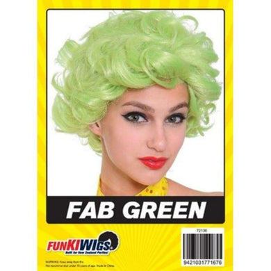 Womens Fab Green Wig - The Base Warehouse