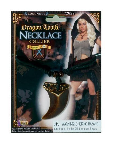 Medieval Fantasy Dragon Tooth Necklace - The Base Warehouse