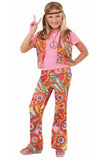 Load image into Gallery viewer, Girls 1970s Funky Retro Hippie Costume - Small

