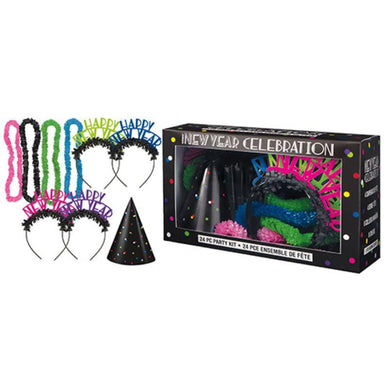 New Year Neon Party Kit For 8 - The Base Warehouse