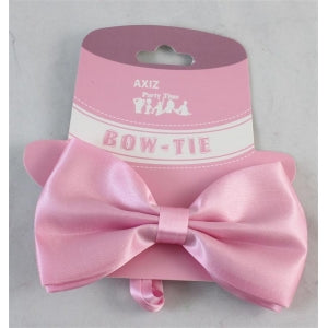 Pale Pink Satin Adjustable Bowtie