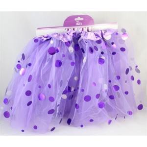 40cm TUTU PURPLE SPOTTED TUTU - The Base Warehouse