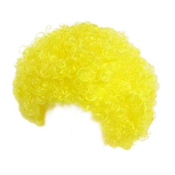 Yellow Disco Afro Wig