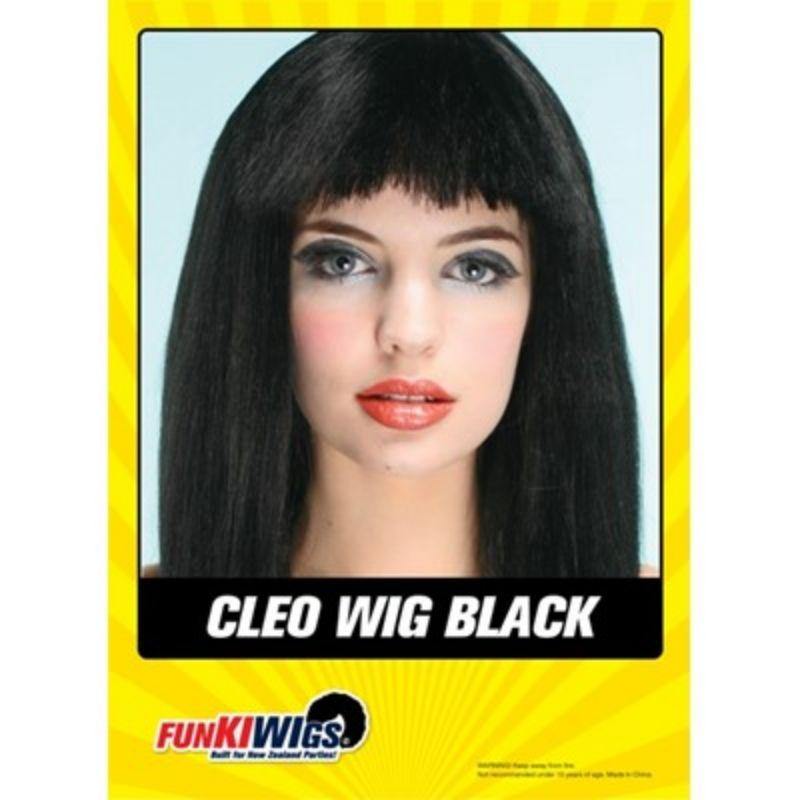 Womens Black Cleo Wig - The Base Warehouse