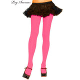 Load image into Gallery viewer, Neon Pink Nylon Tights - OS - The Base Warehouse
