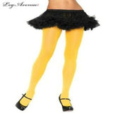 Load image into Gallery viewer, Yellow Nylon Tights - OS - The Base Warehouse
