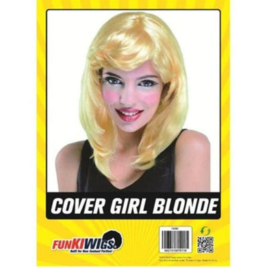 Womens Blonde Cover Girl Wig - The Base Warehouse