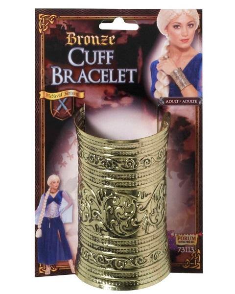 Womens Medieval Fantasy Bronze Cuff Bracelet - The Base Warehouse
