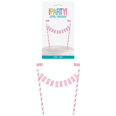 Its a Girl Bunting Cake Topper - The Base Warehouse