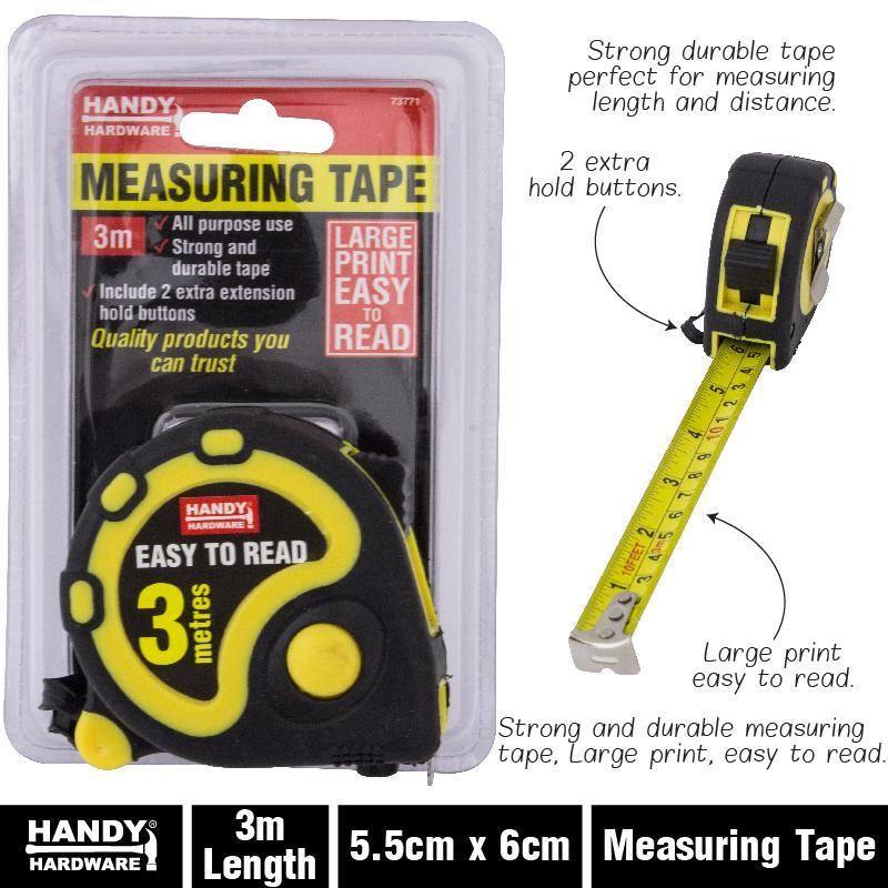 Heavy Duty Tape Measure - 3m