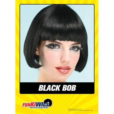 Womens Black Bob Wig - The Base Warehouse