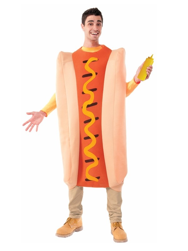 Mens Lifesize Funny Hot Dog Costume