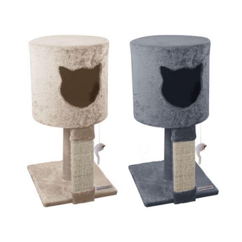 Catsby Scratching Tower Hideaway - 30cm x 30cm x 60cm - The Base Warehouse