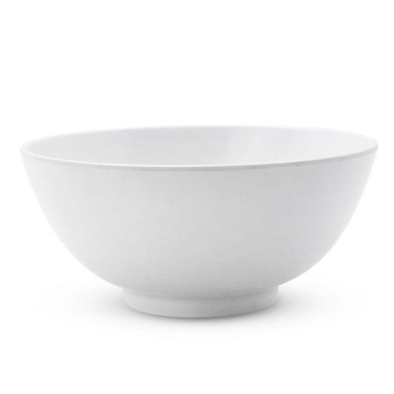 White Melamine Round Serving Bowl - 17.5cm - The Base Warehouse