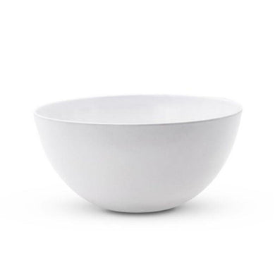 White Melamine Deep Round Salad Bowl - 30cm - The Base Warehouse