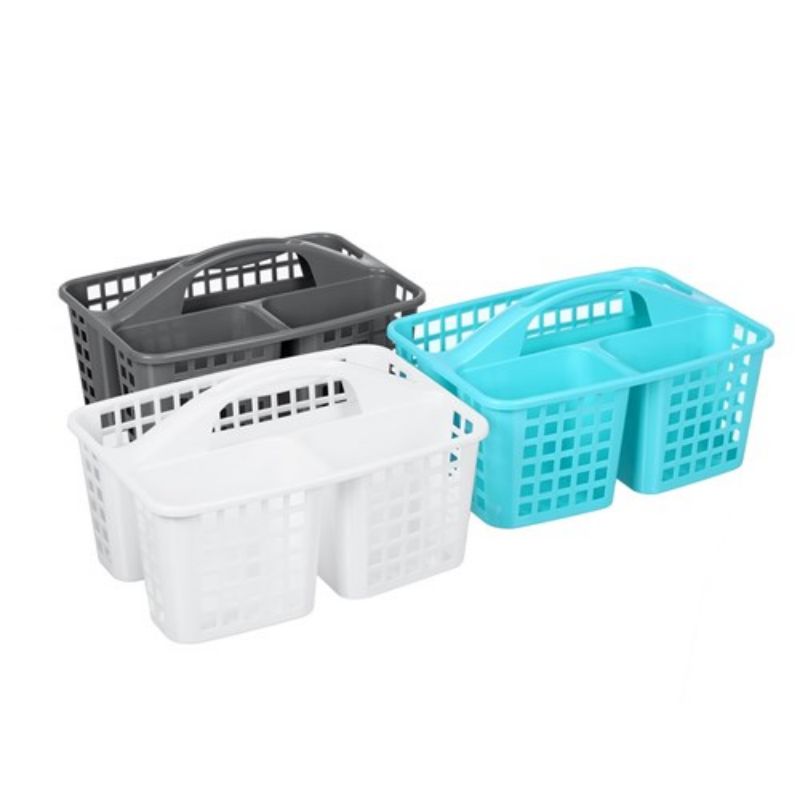 3 Compartment Cleaning Caddy - 31cm x 23cm x 18cm | The Base Warehouse