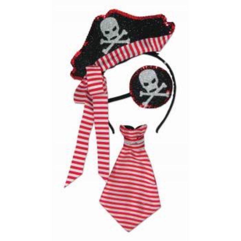 Pirate Kit - Headband, Eye Patch & Tie - The Base Warehouse