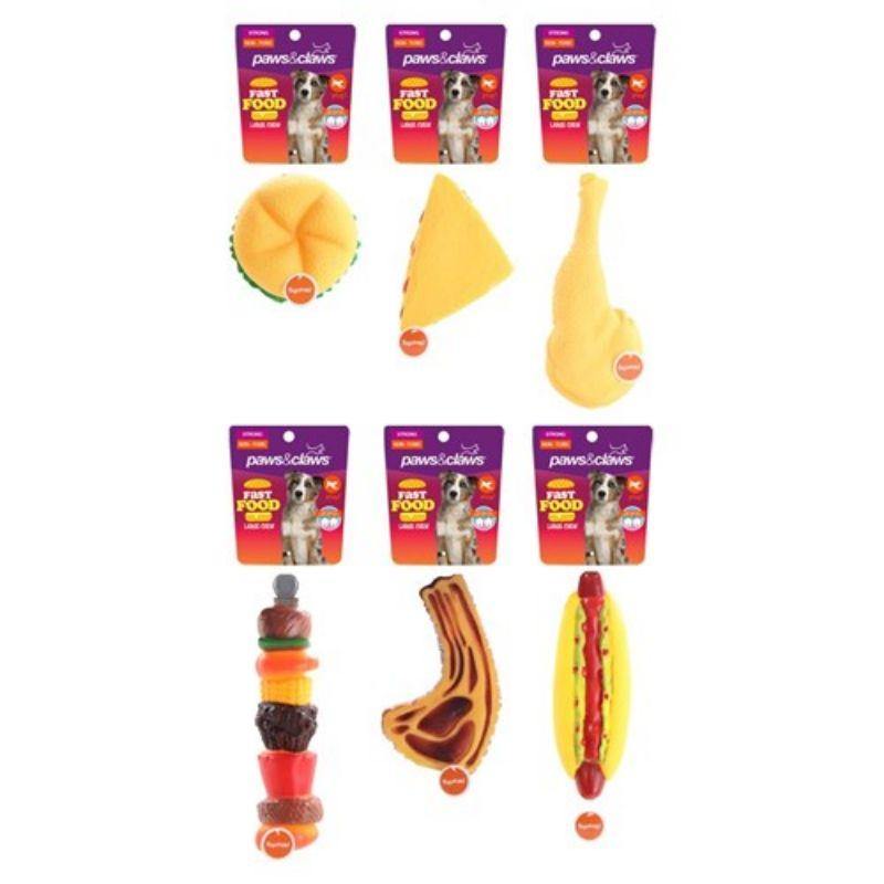 Fast Food Large Chew Toys Clip Strip - 26cm x 11cm x 5cm - The Base Warehouse
