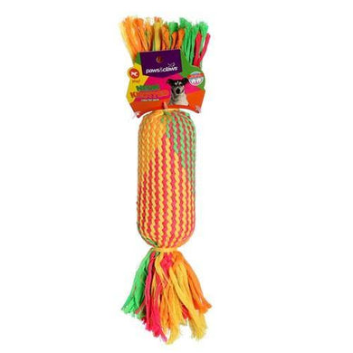 Neon Knotted Rope Baton Toy - 28cm x 5cm - The Base Warehouse