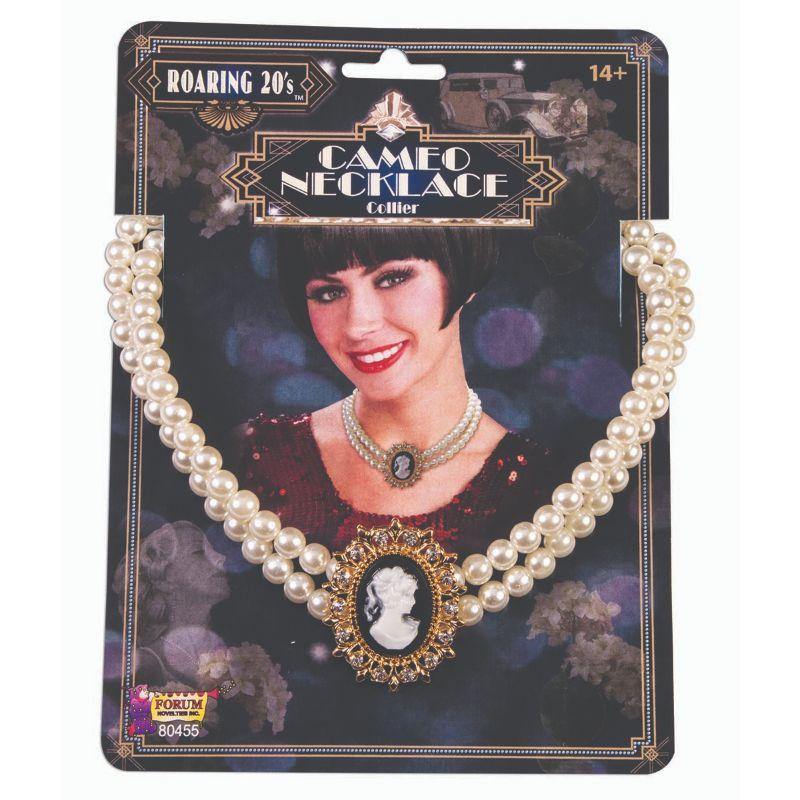 Womens 20s Cameo Necklace - The Base Warehouse