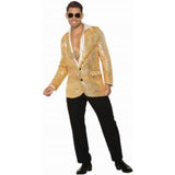 Load image into Gallery viewer, Mens Gold Disco Sequin Blazer - Std - The Base Warehouse
