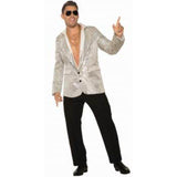 Load image into Gallery viewer, Mens Silver Disco Sequin Blazer - XL - The Base Warehouse
