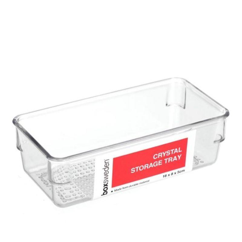 Crystal Storage Tray - 16cm x 8cm x 5cm - The Base Warehouse