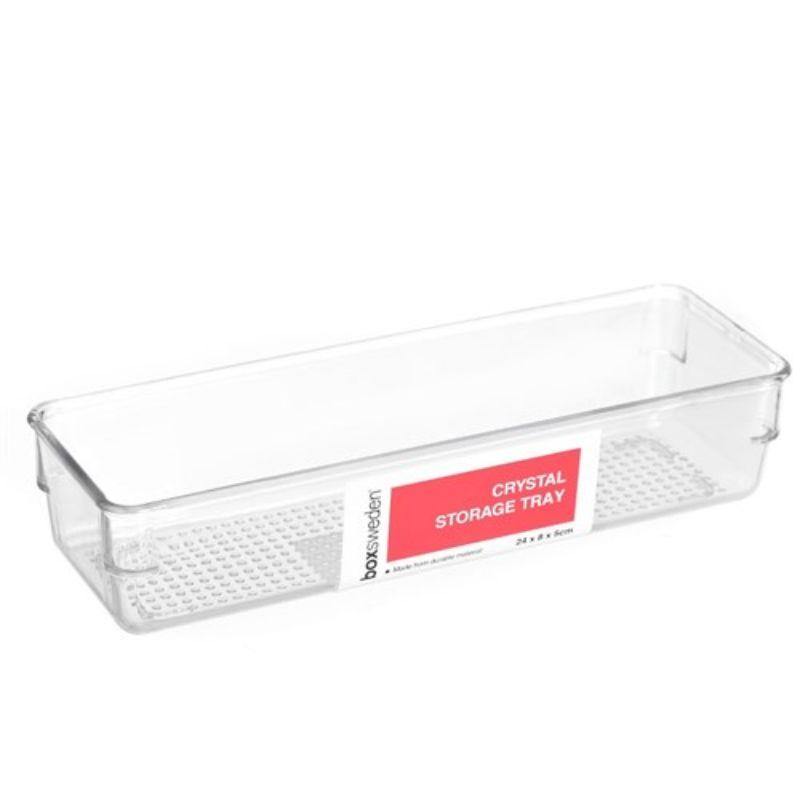 Crystal Storage Tray - 24cm x 8cm x 5cm - The Base Warehouse