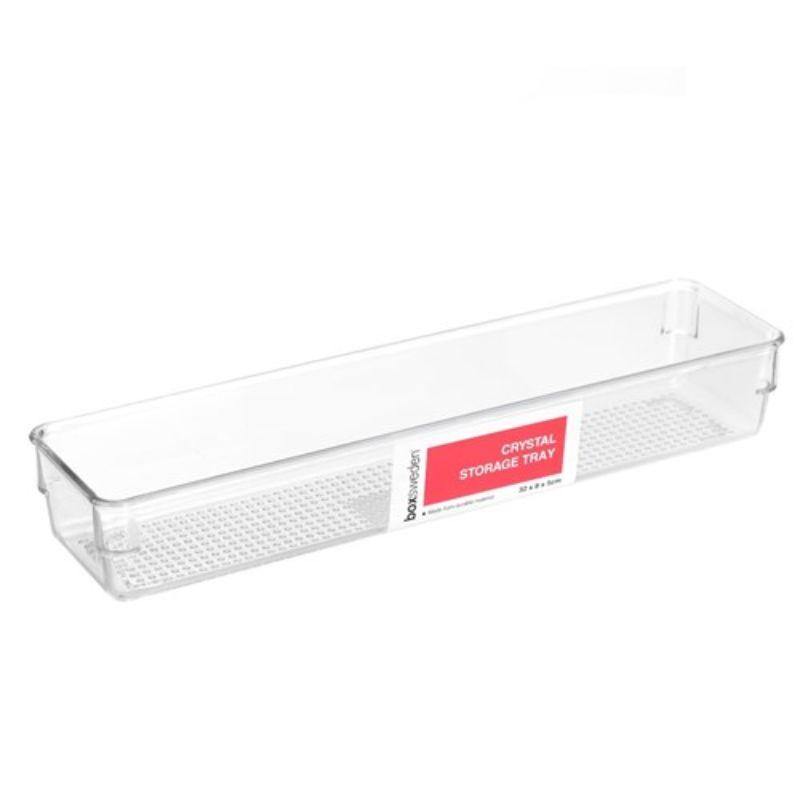 Crystal Storage Tray - 32cm x 8cm x 5cm - The Base Warehouse