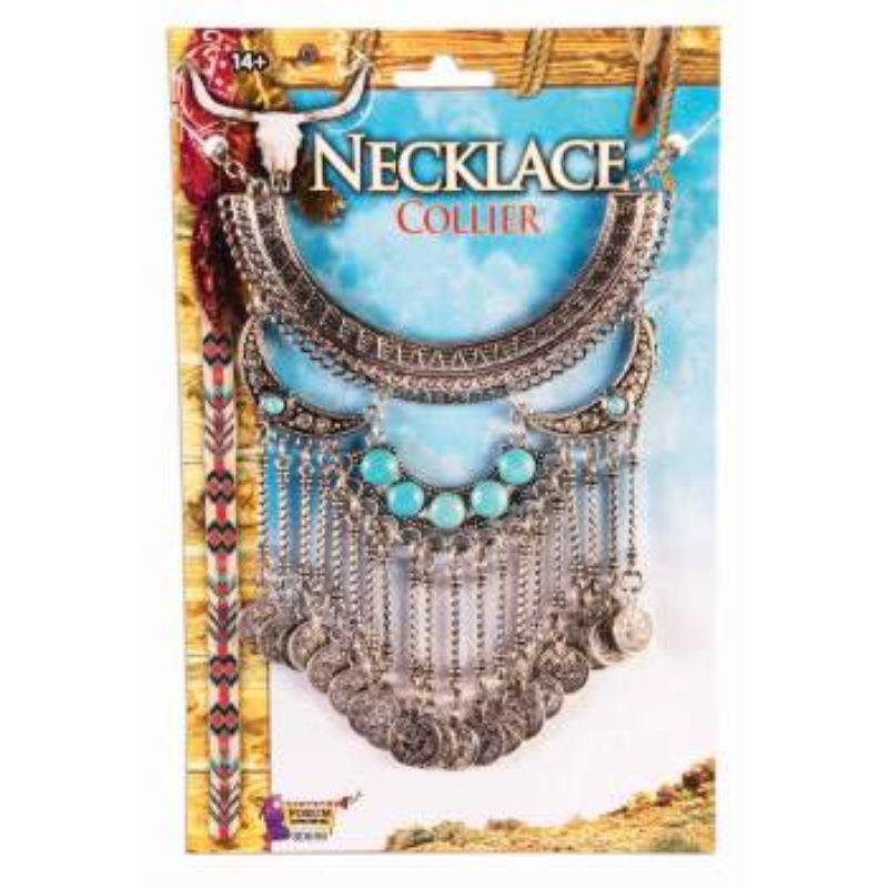 Adult Silver/Turquoise Western Necklace - The Base Warehouse