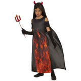 Load image into Gallery viewer, Girls Elegant Devil Costume - S - The Base Warehouse
