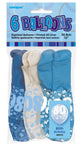Load image into Gallery viewer, 6 Pack 80th Glitz Blue Latex Balloons - 30cm - The Base Warehouse
